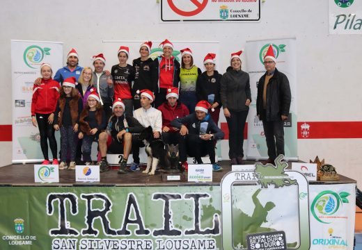 Luís Calvo Castro e Aroa Sío Recknold repiten vitoria no Trail San Silvestre de Lousame, no que participaron un total de 268 atletas